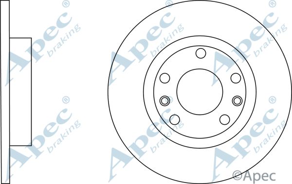 APEC BRAKING Jarrulevy DSK3142